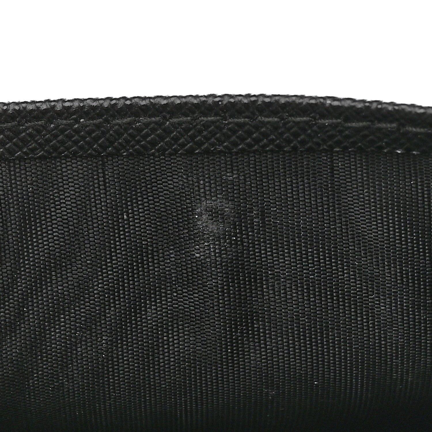 Prada Saffiano Small Triangle Bi-Fold Wallet Black 9 of 10