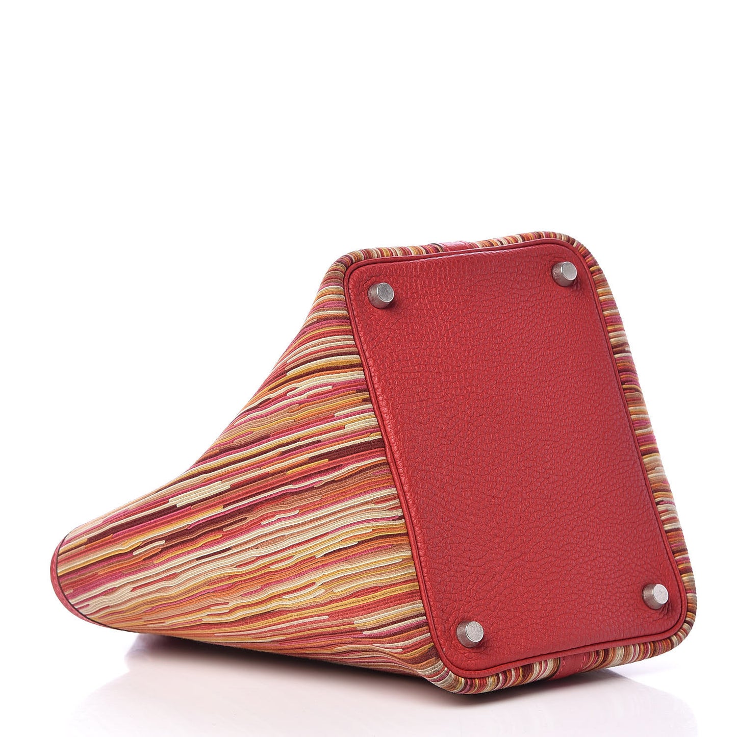 Taurillon Clemence Vibrato Picotin 18 PM Rouge Casaque