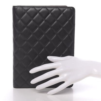 Chanel Lambskin Quilted Large Agenda Cover Black 2 of 8