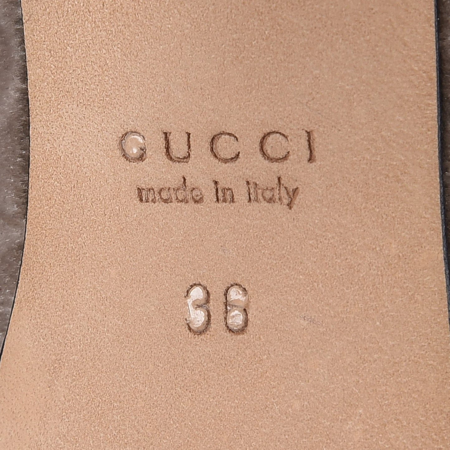 Velvet GG Monogram Horsebit Open Toe Pumps 36 New Fango