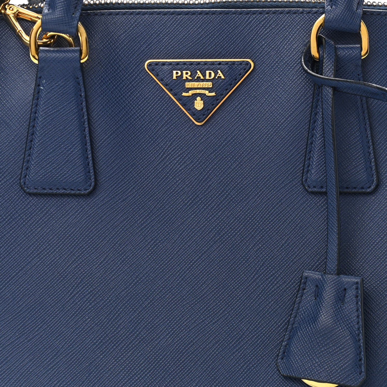 Prada Saffiano Lux Medium Promenade Tote Bluette 8 of 13