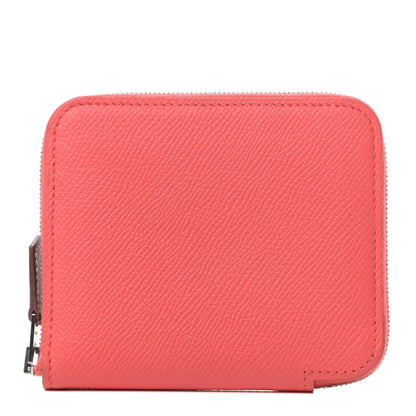 Hermes Epsom Silk'in Compact Wallet Rose Jaipur 1 of 6