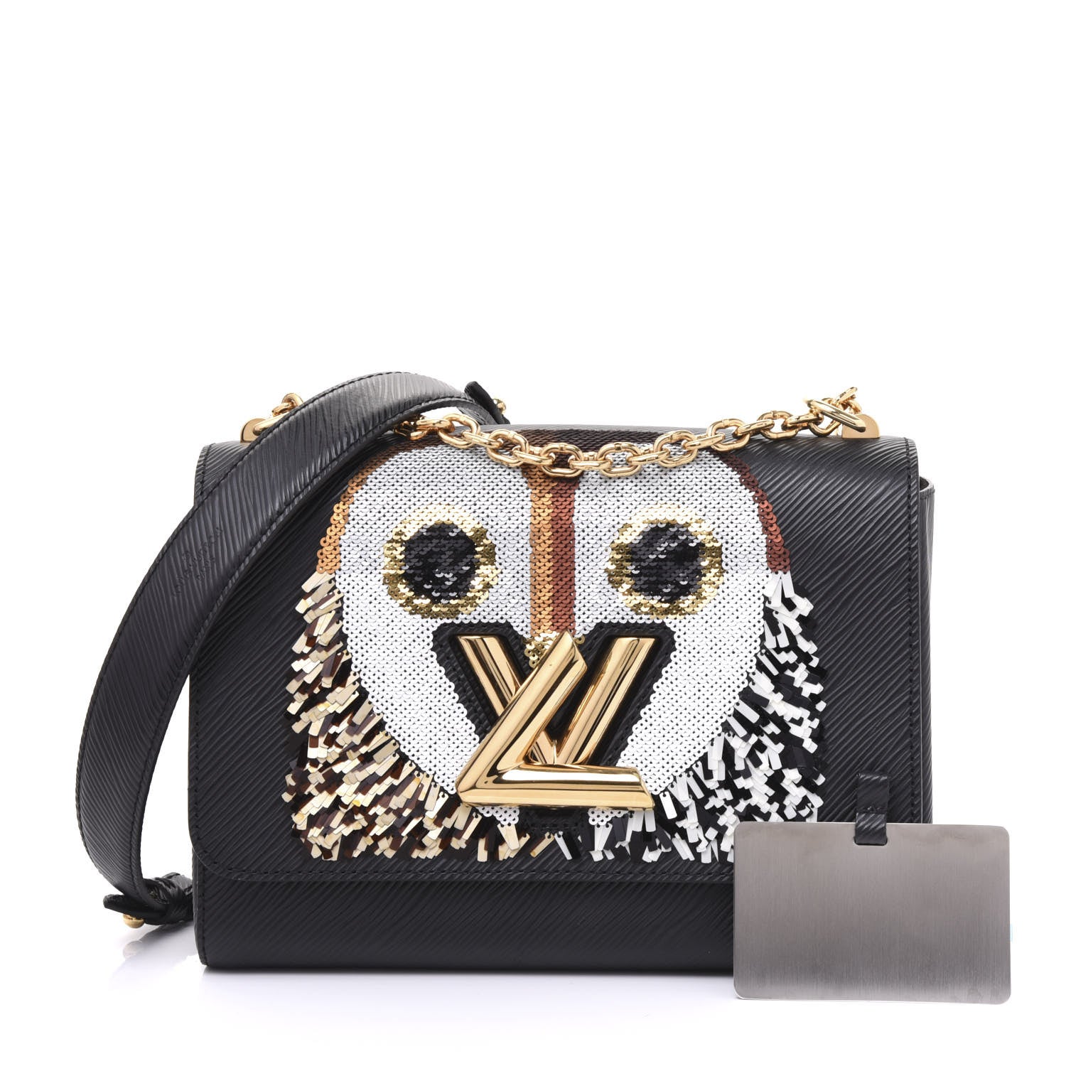 Louis Vuitton Epi Sequins Twist Shoulder Bag MM Black 1 of 8