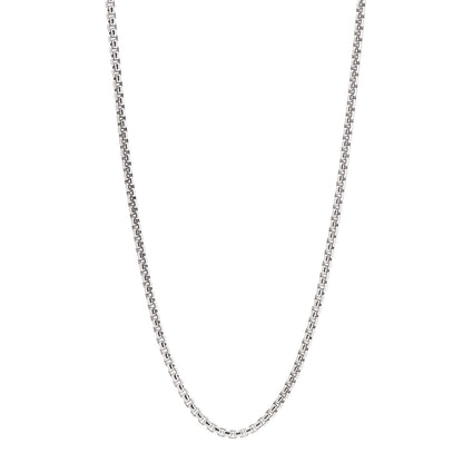 David Yurman Sterling Silver 14K Yellow Gold 3.6mm Medium Box Chain Necklace 20" 1 of 5