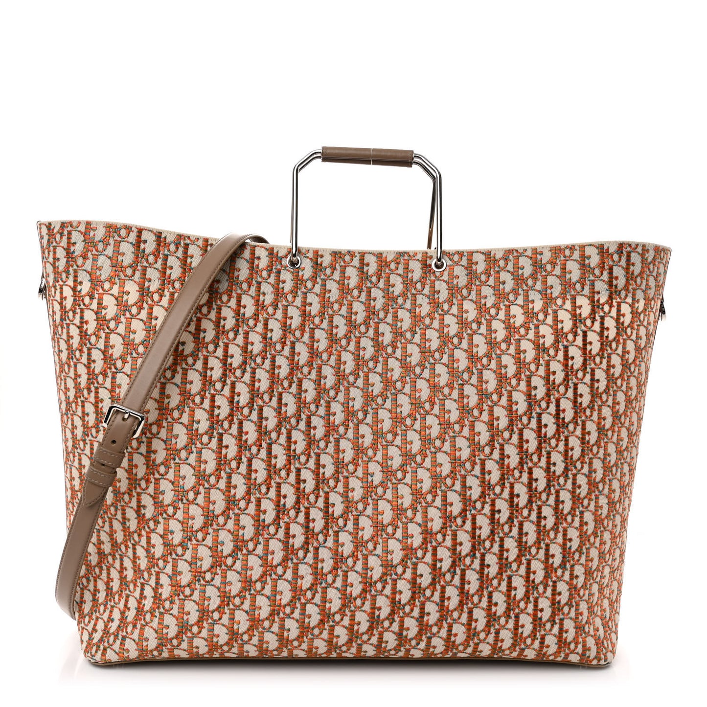 Oblique Embroidered Miami Tote Multicolor