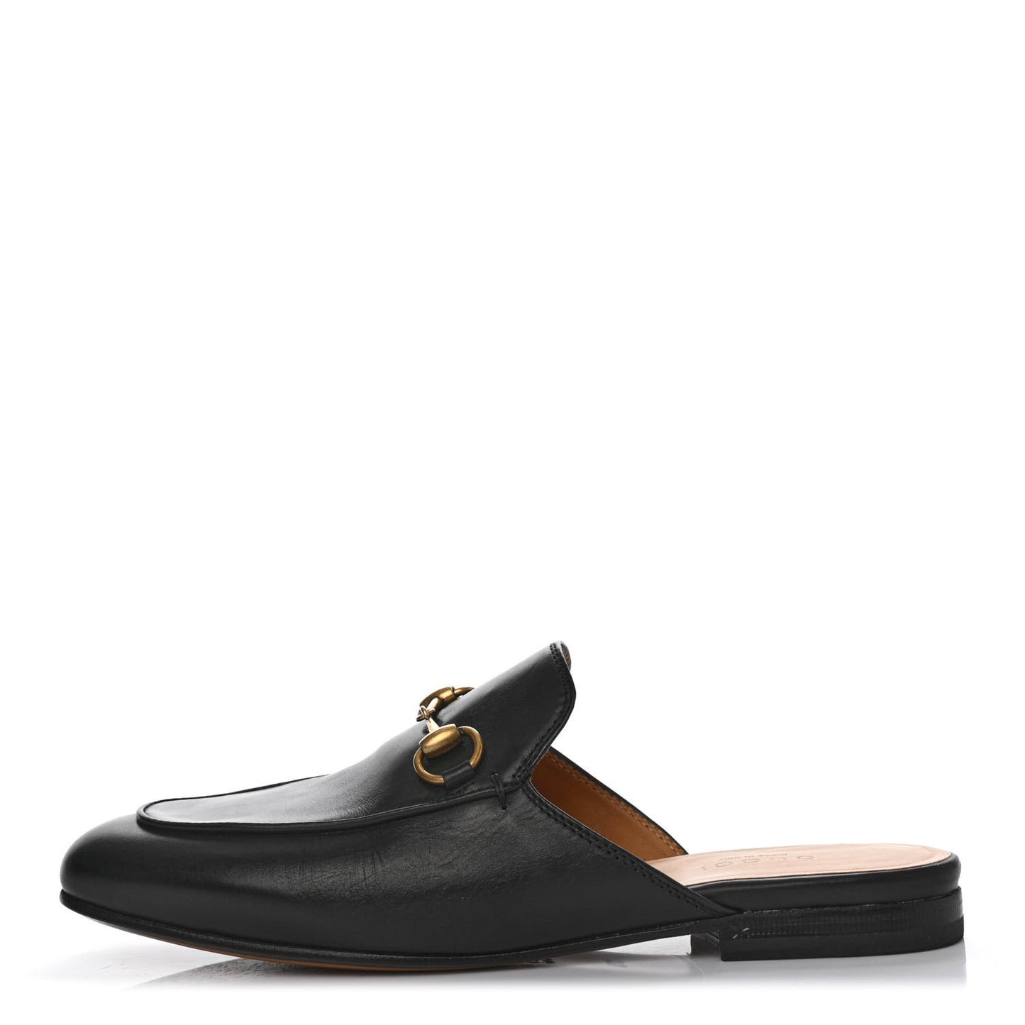 Calfskin Womens Princetown Slippers 35.5 Black