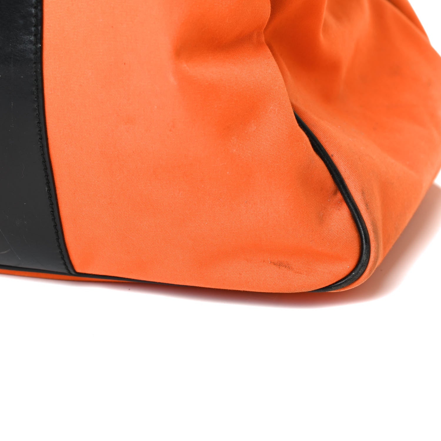 Gucci Nylon Calfskin Duffle Bag Orange 7 of 25