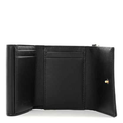 Christian Dior Lambskin Cannage Lady Dior Lotus Wallet Black 5 of 10