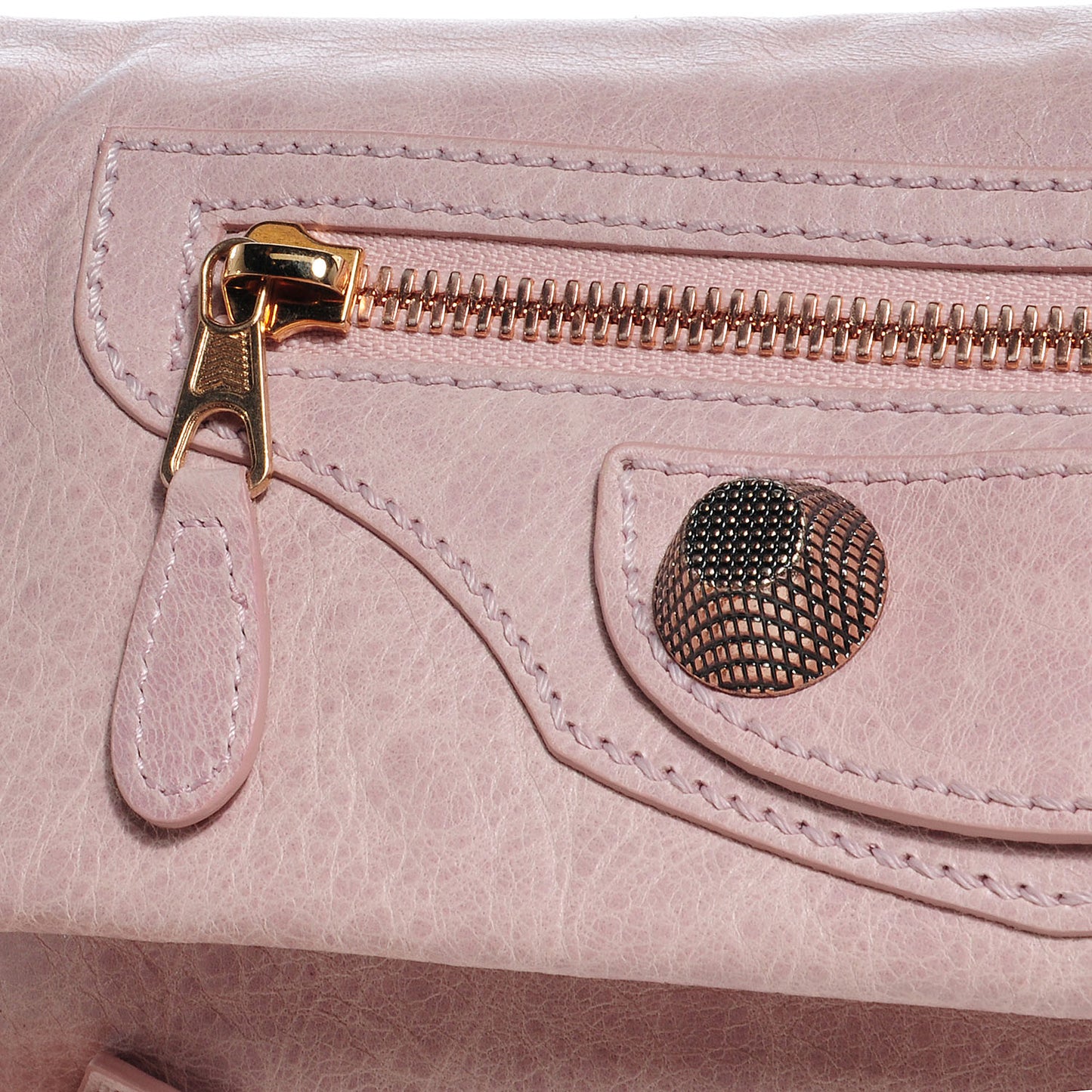 Agneau Giant 21 Rose Gold Hardware Envelope Clutch Bois de Rose