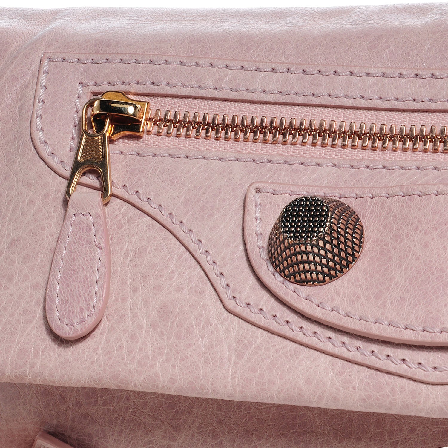 Balenciaga Agneau Giant 21 Rose Gold Hardware Envelope Clutch Bois de Rose 8 of 8
