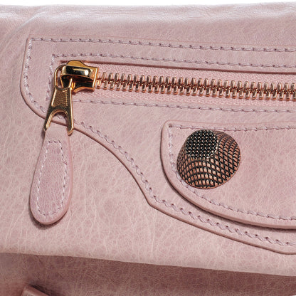 Balenciaga Agneau Giant 21 Rose Gold Hardware Envelope Clutch Bois de Rose 8 of 8
