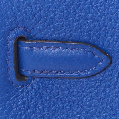 Hermes Togo Birkin 25 Bleu Electrique 12 of 29