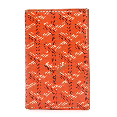 Goyardine Saint Pierre Card Holder Orange