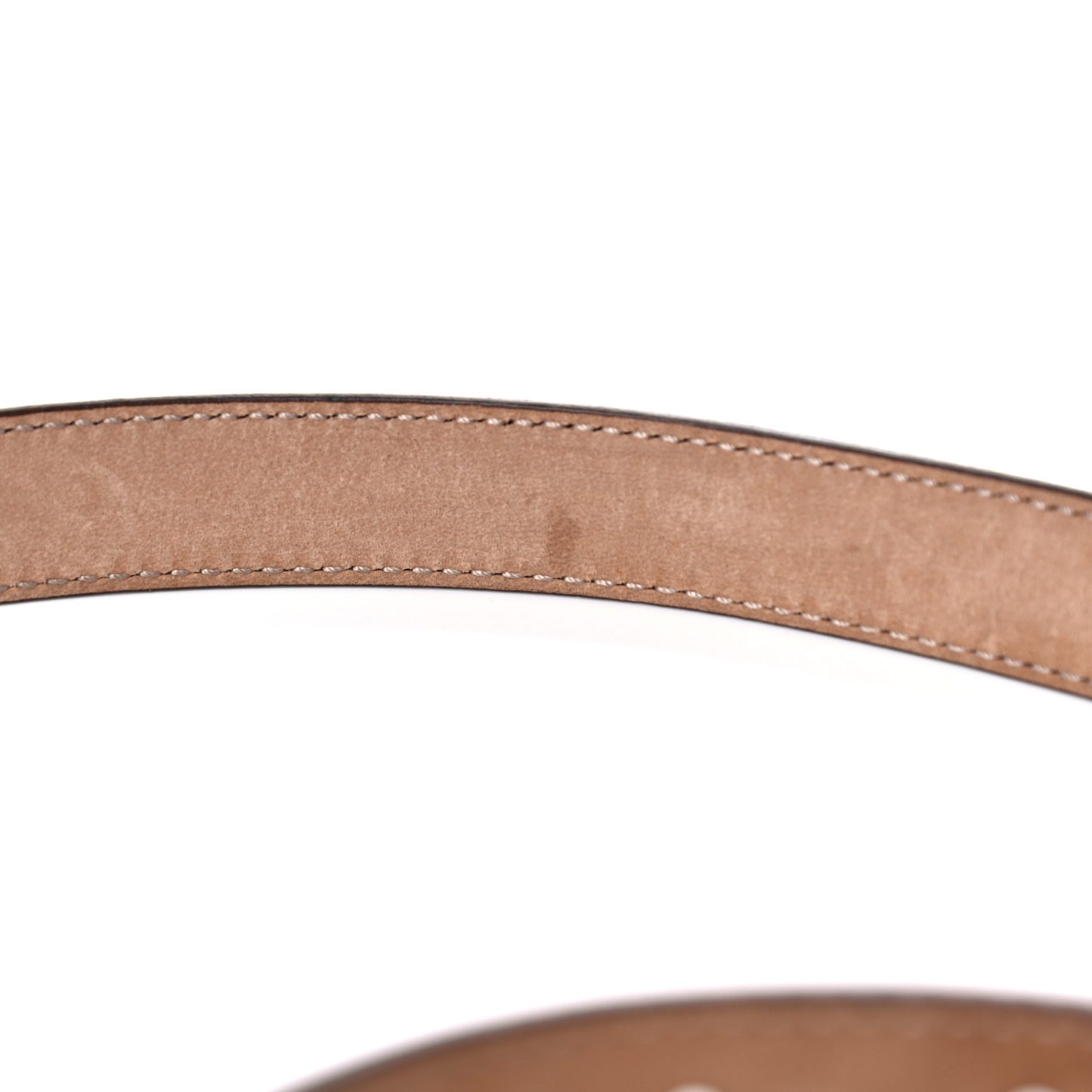 Metallic Calfskin Crystal Interlocking G Belt 95 38 Sasso