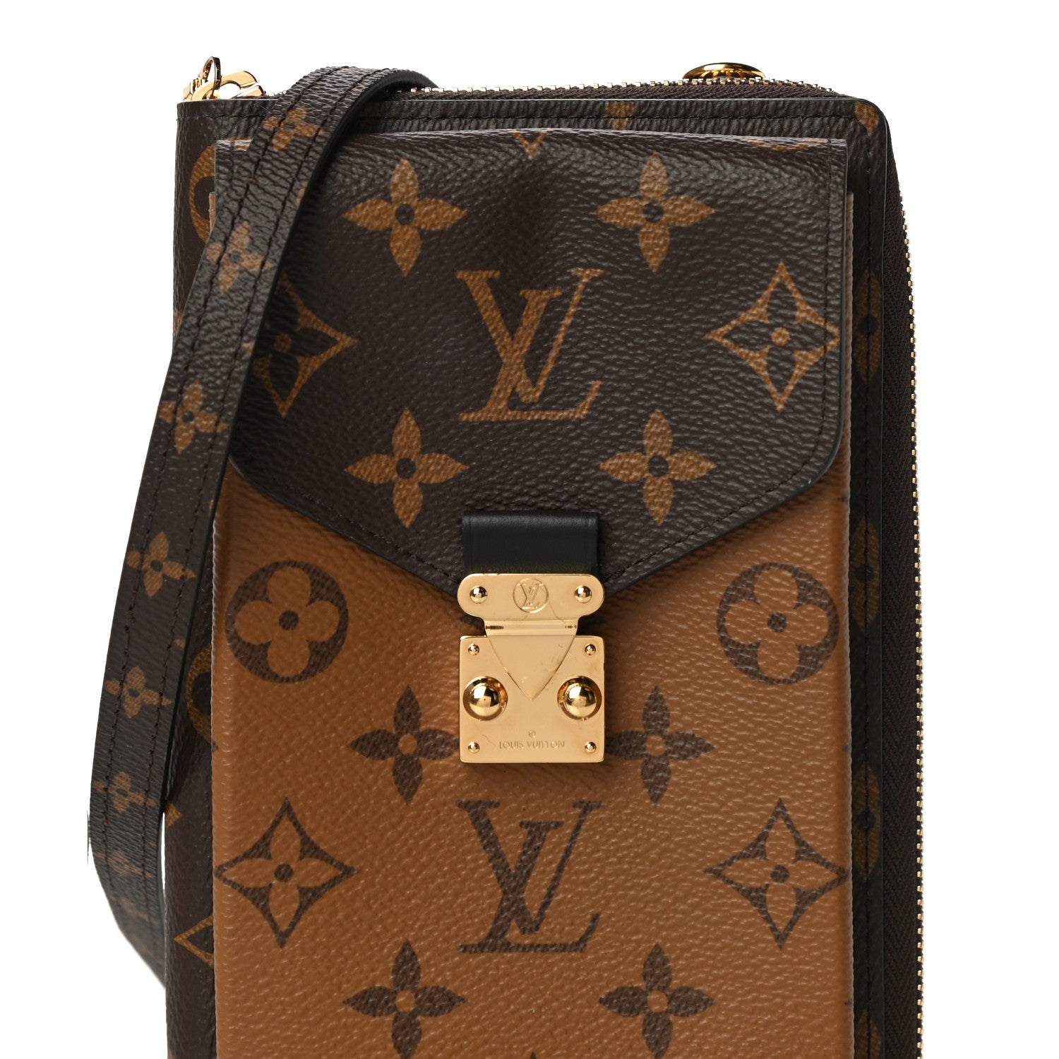 Louis Vuitton Reverse Monogram Metis Vertical Zippy Wallet 8 of 10