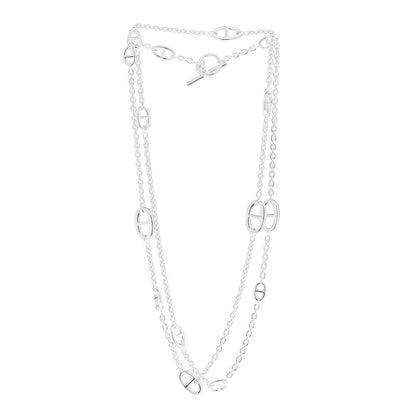 Hermes Sterling Silver Farandole Necklace 120 3 of 5