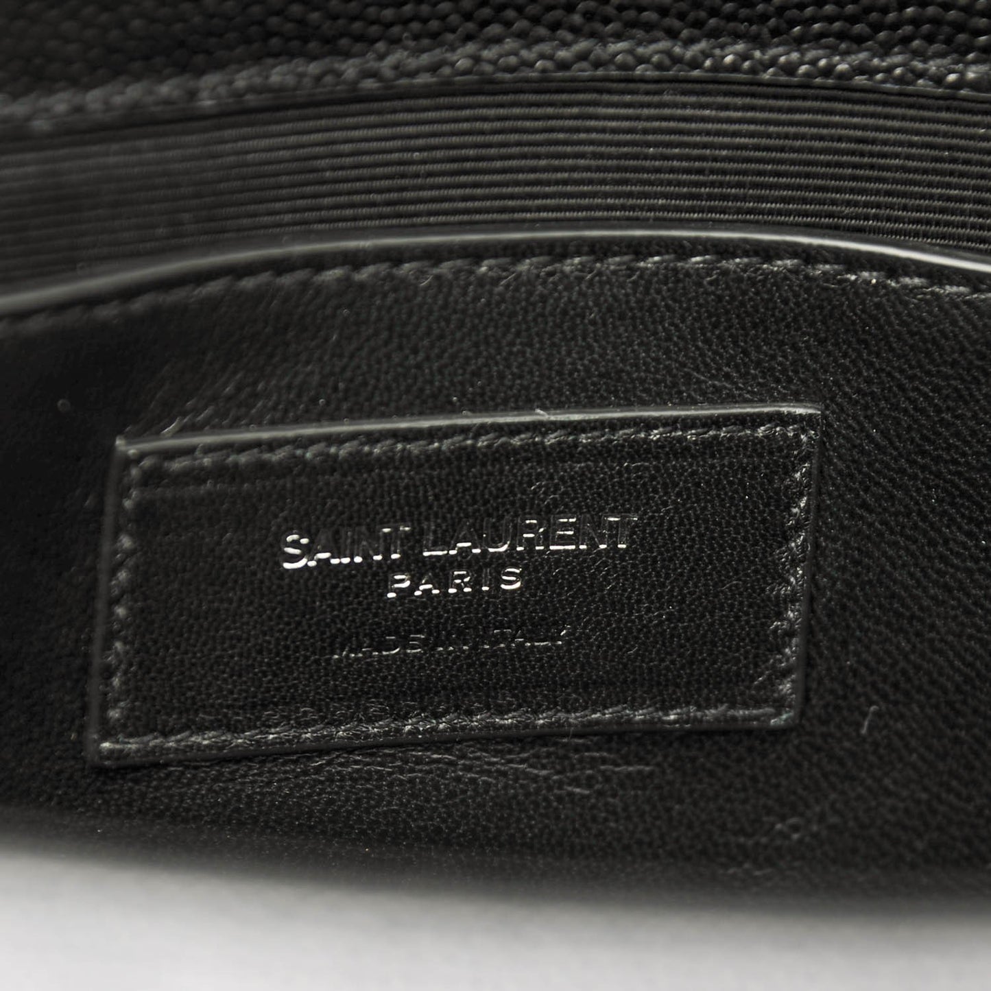 Grain De Poudre Medium Classic Monogram Kate Satchel Black