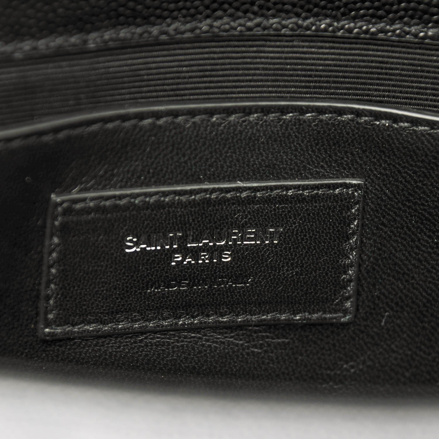 Saint Laurent Grain De Poudre Medium Classic Monogram Kate Satchel Black 7 of 7