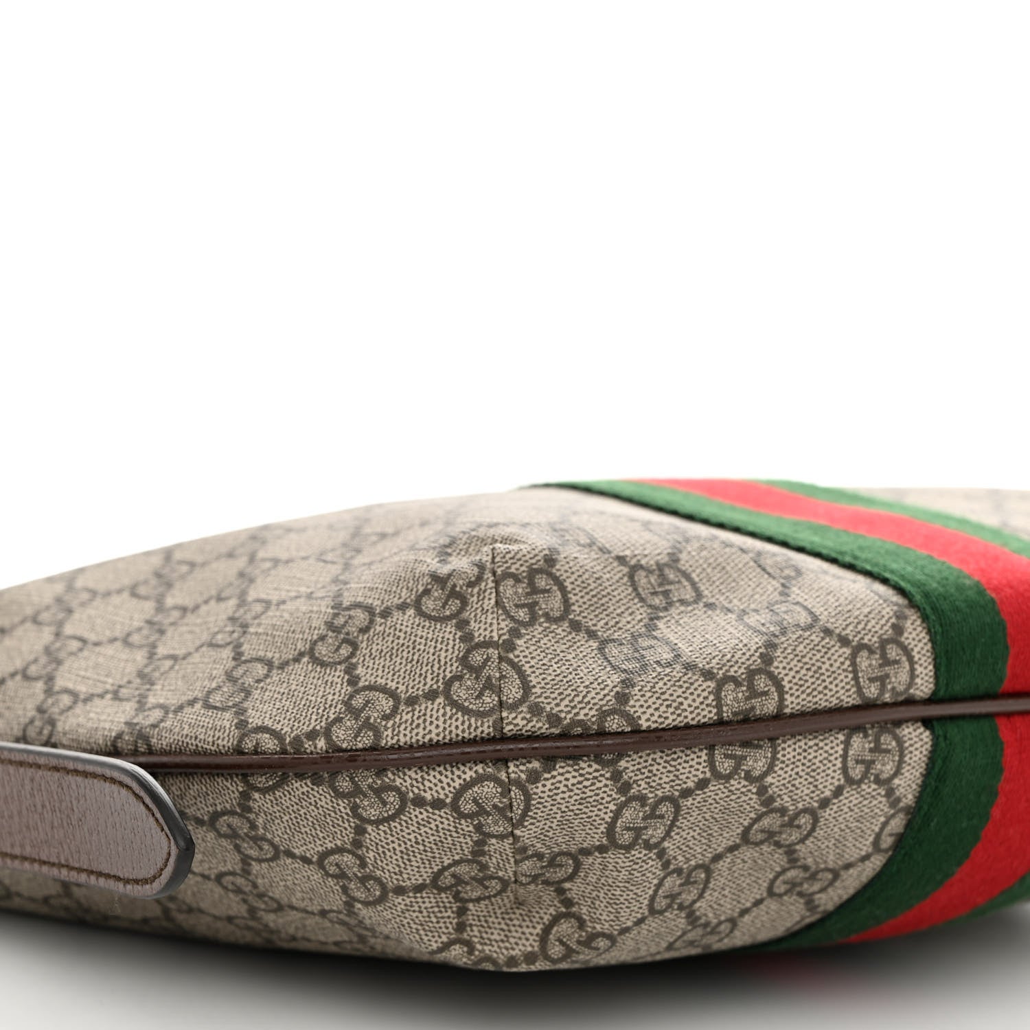 Gucci GG Supreme Monogram Web Small Ophidia Half Moon Hobo Brown 8 of 9