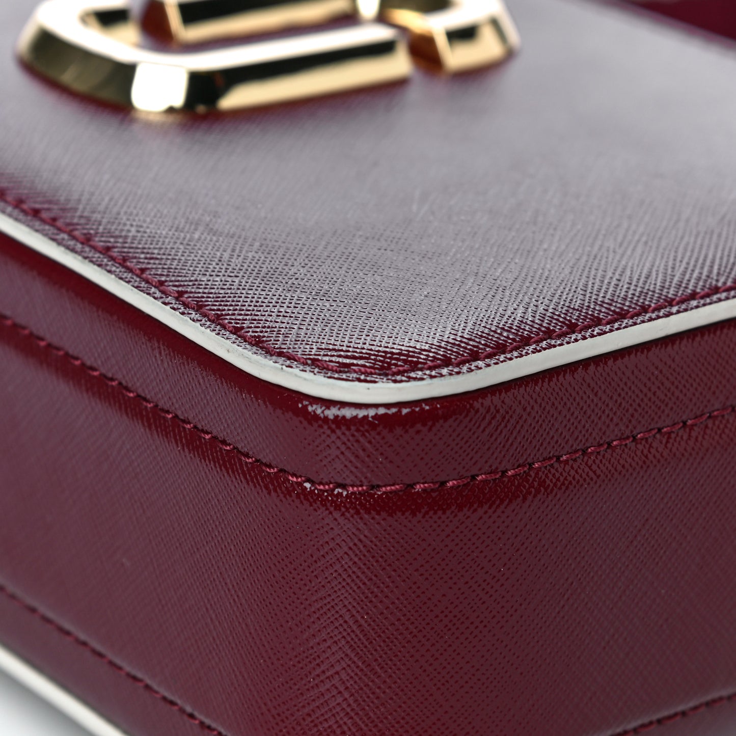 Saffiano Large The Sure Shot Camera Bag Red Multicolor