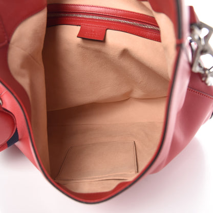 Gucci Calfskin Web Medium Dionysus Hobo Red 5 of 9