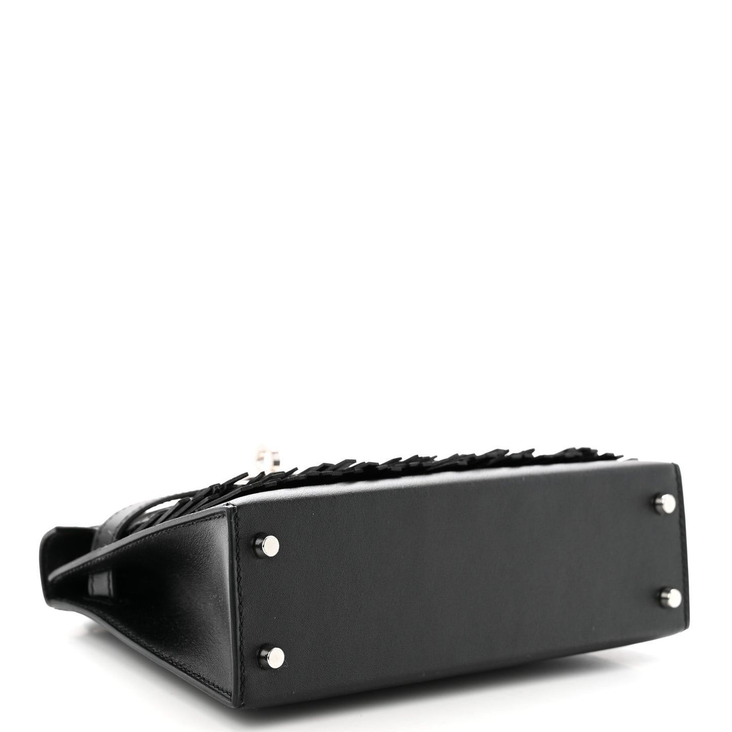 Tadelakt Sombrero Box Pampilles Mini Kelly Sellier 20 Black