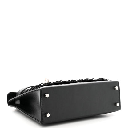 Hermes Tadelakt Sombrero Box Pampilles Mini Kelly Sellier 20 Black 5 of 19