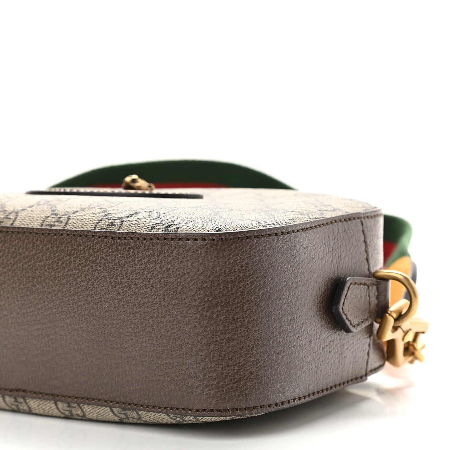 GG Supreme Monogram Web Neo Vintage Shoulder Bag Beige New Acero Crop