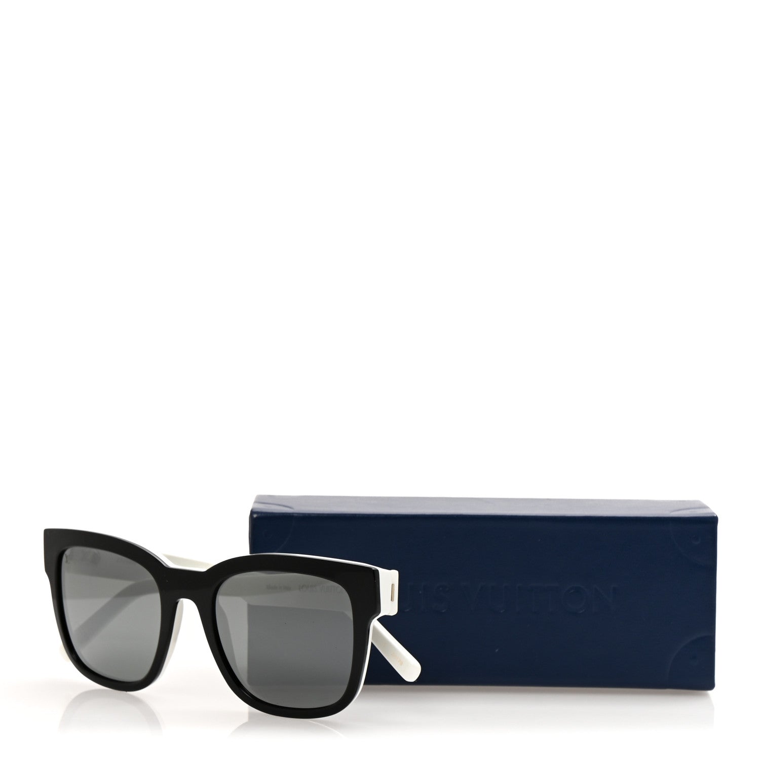 Louis Vuitton Acetate Outerspace Square Sunglasses Z1094W Black White 9 of 9