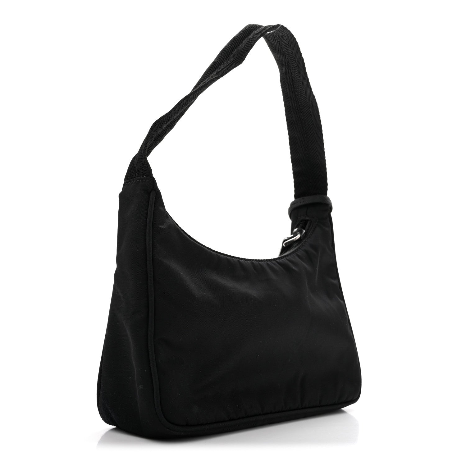 Prada Tessuto Nylon Mini Re-Edition 2000 Bag Black 2 of 12