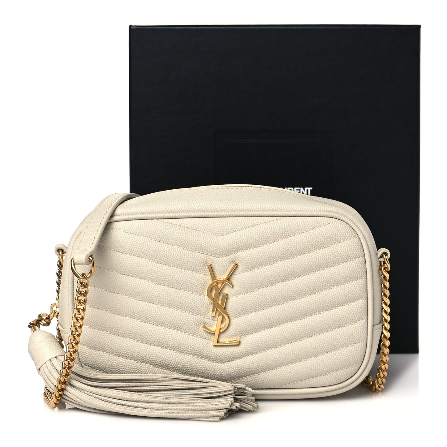Grain De Poudre Matelasse Monogram Mini Lou Camera Bag Crema Soft