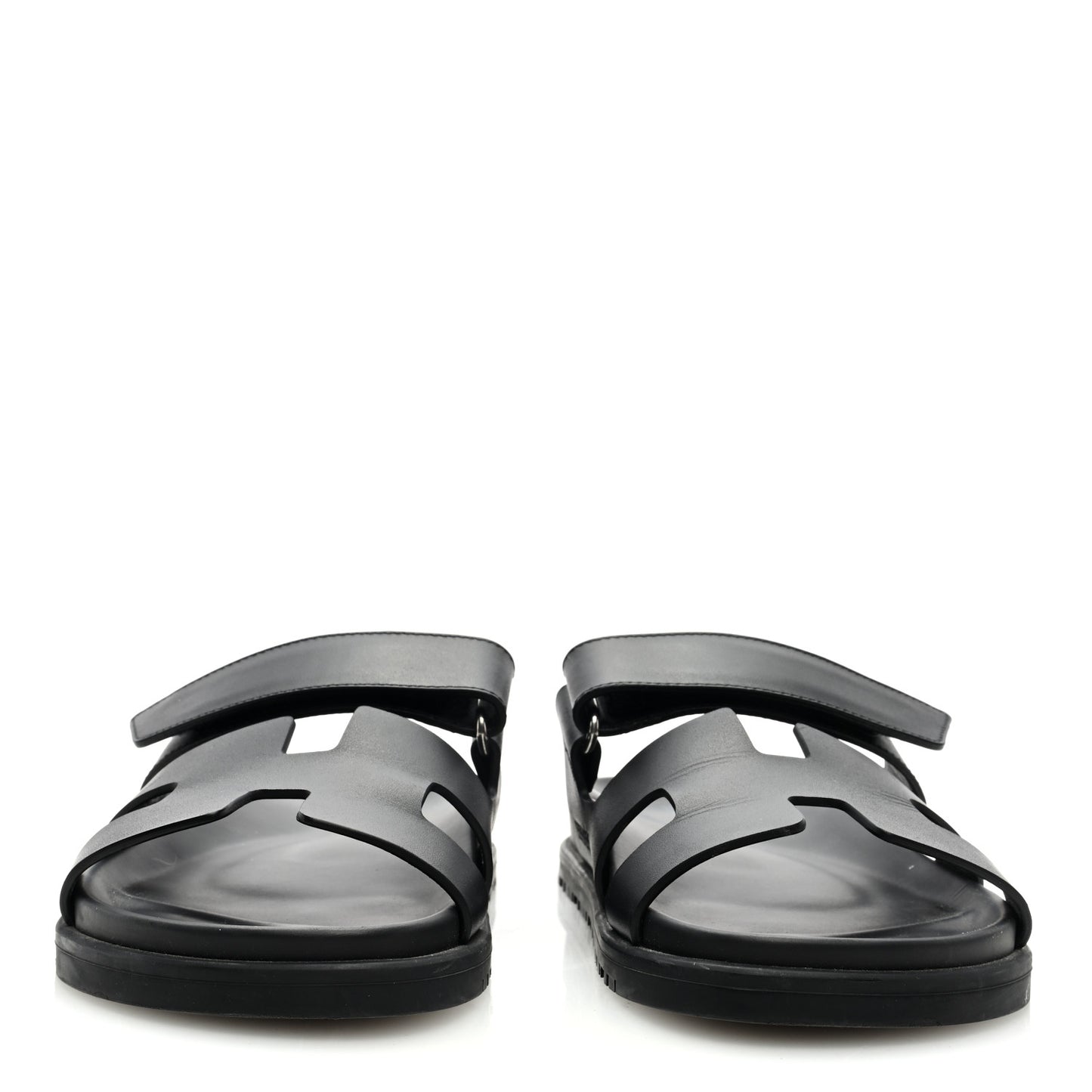 Calfskin Womens Chypre Sandals 37.5 Black