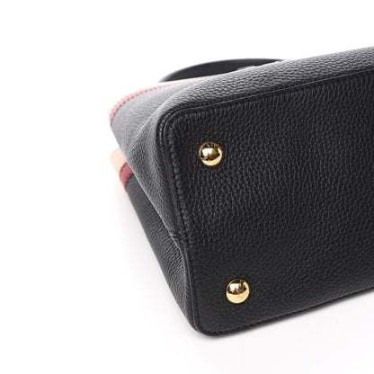 Louis Vuitton Taurillon Capucines MM Black 7 of 13