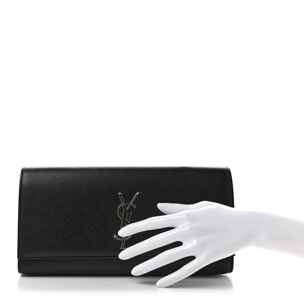 Grain De Poudre Monogram Cassandre Clutch Black
