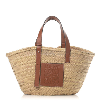 Loewe Raffia Basket Tote Bag Natural Tan 1 of 9