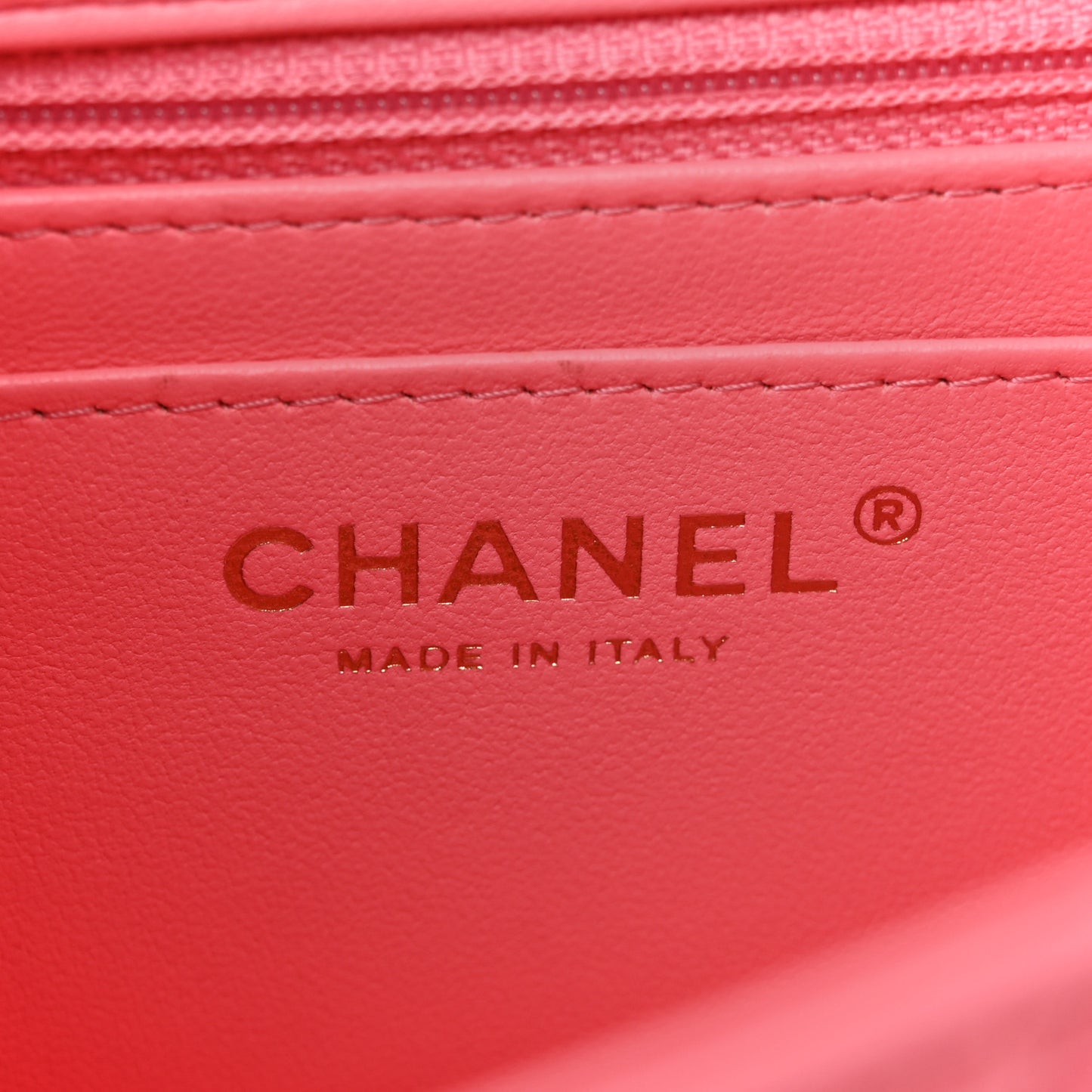 Lambskin Quilted Mini Rectangular Flap Pink