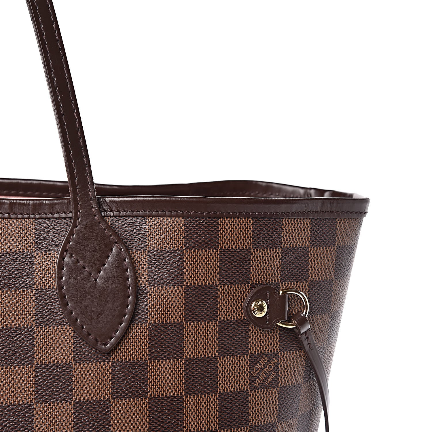 Louis Vuitton Damier Ebene Neo Neverfull MM Rose Ballerine 17 of 20