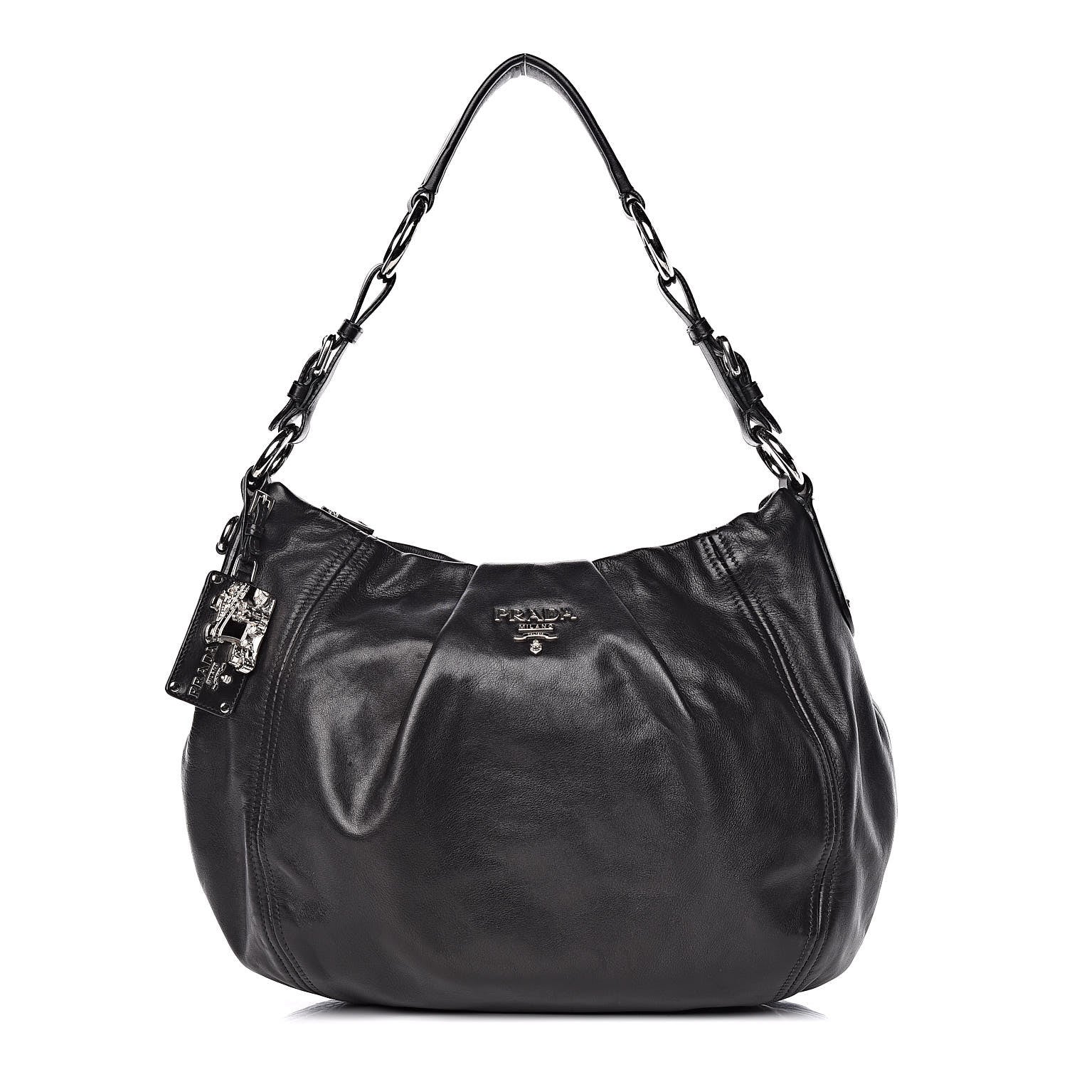 Prada Soft Calf Hobo Black 1 of 14