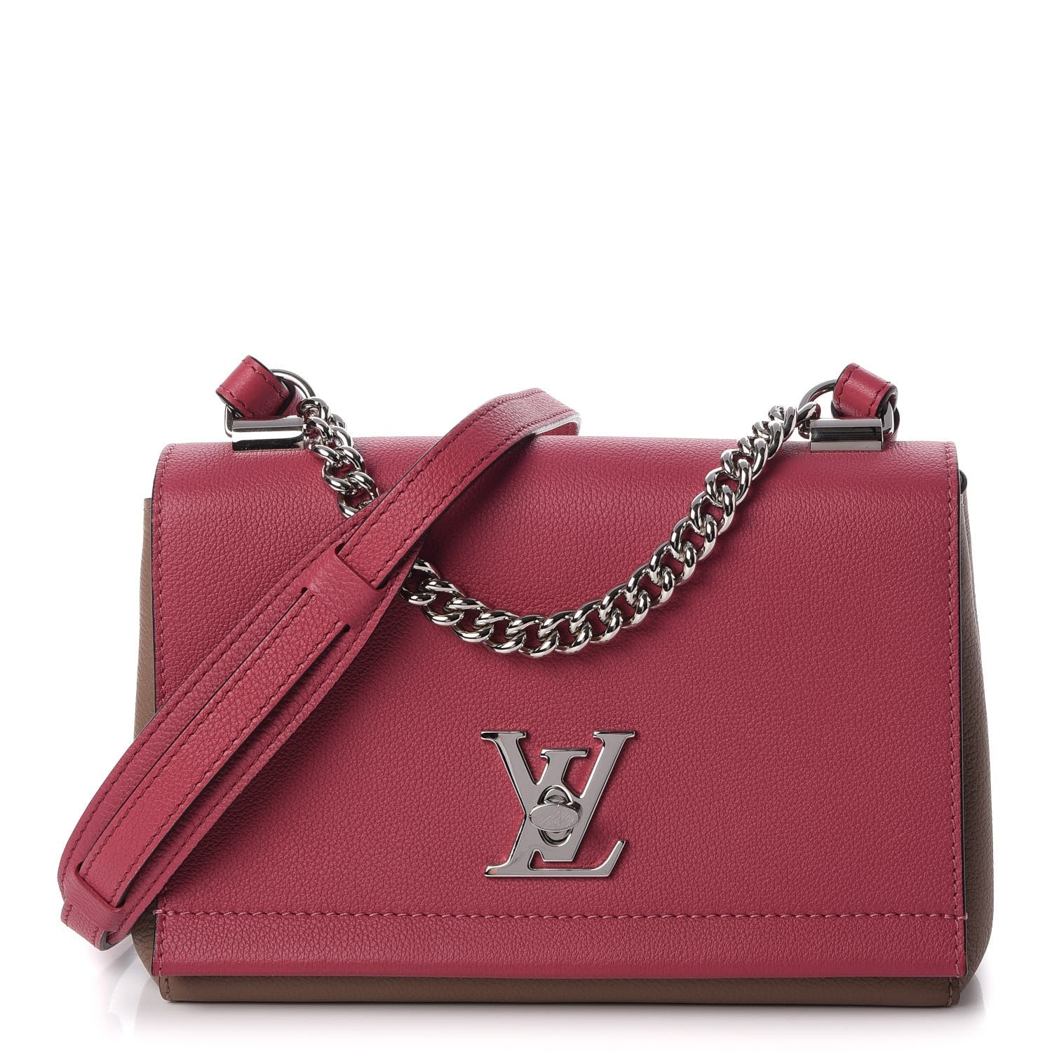 Louis Vuitton Calfskin Lockme II Chain Bag BB Rose Bruyere 1 of 7