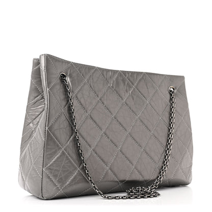Chanel Metallic Aged Calfskin Reissue 2.55 Tote Silver 3 of 11