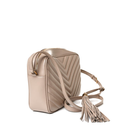 Saint Laurent Calfskin Matelasse Monogram Lou Camera Bag Nude Powder 3 of 10