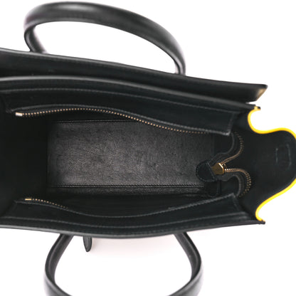 Celine Bullhide Calfskin Nano Tri-Color Luggage Amber 4 of 11