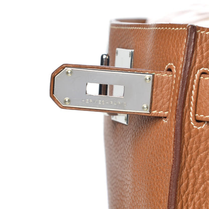 Hermes Taurillon Clemence Jypsiere 37 Gold 7 of 18