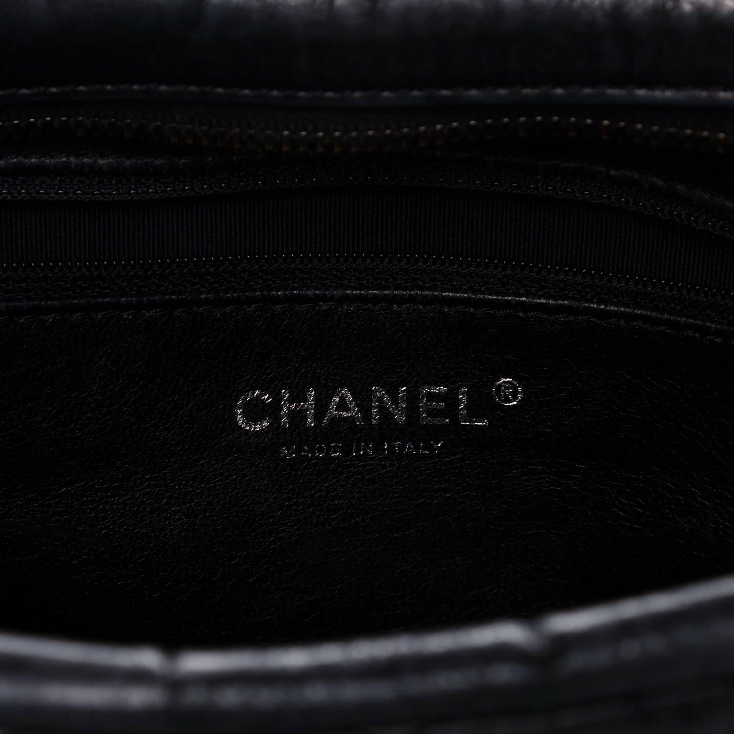 Chanel Metallic Aged Calfskin Quilted Large Reissue Camera Case Black 6 of 11