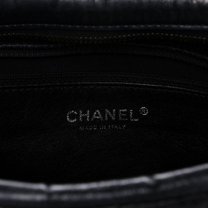 Chanel Metallic Aged Calfskin Quilted Large Reissue Camera Case Black 6 of 11