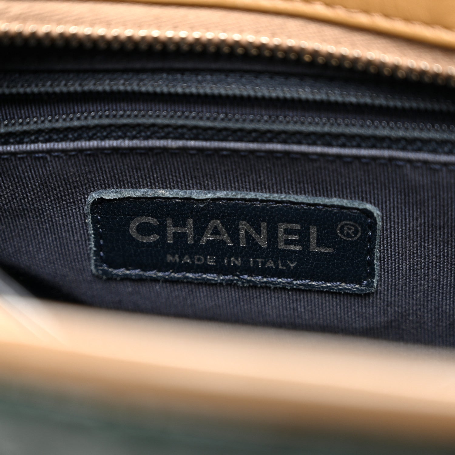 Chanel Aged Calfskin Chevron Quilted Small Gabrielle Hobo Green Black 6 of 10