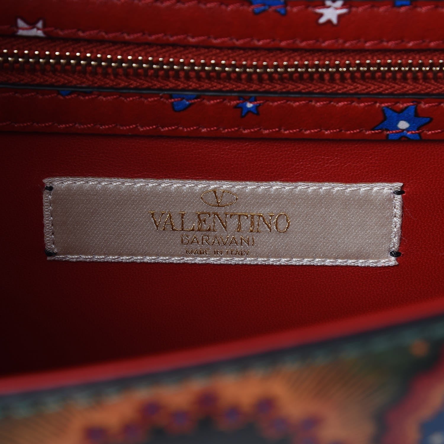Valentino Garavani Vitello Enchanted Wonderland Medium Glam Lock Rockstud Flap Multicolor 6 of 7