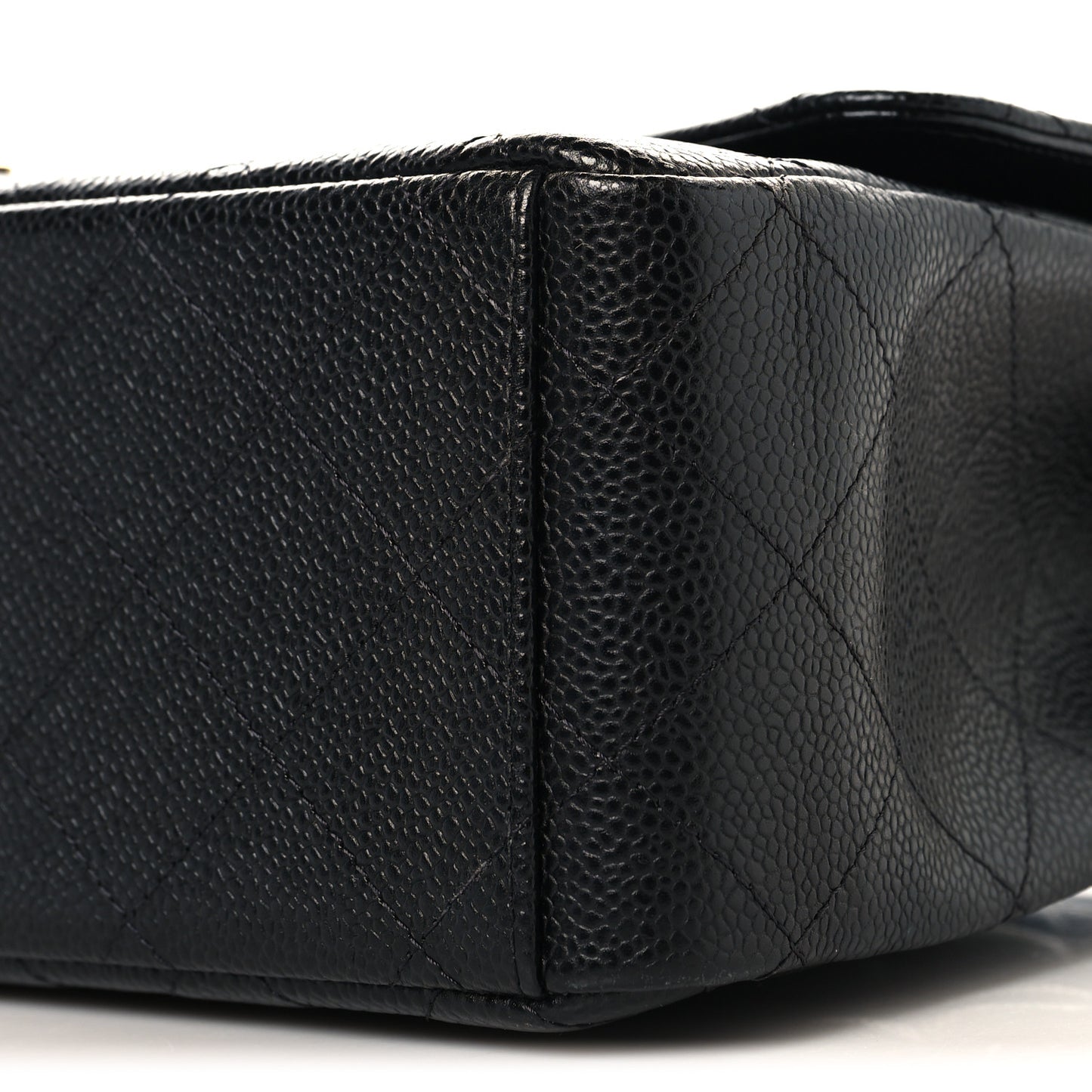 Caviar Quilted Maxi Double Flap Black