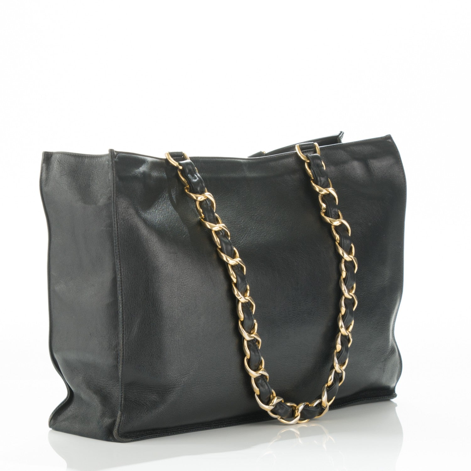 Chanel Lambskin CC Tote Black 3 of 11