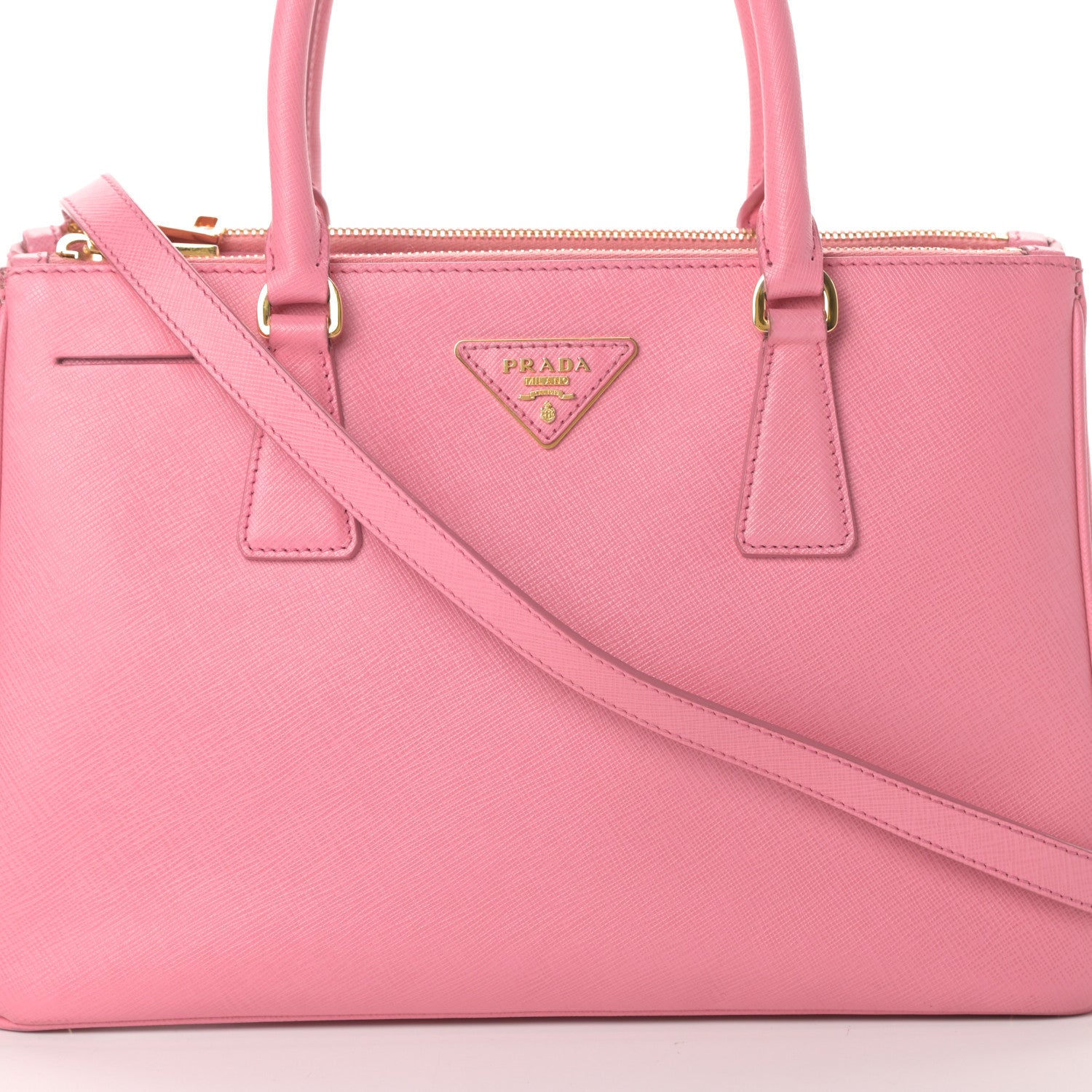 Prada Saffiano Small Galleria Double Zip Tote Petalo 9 of 15